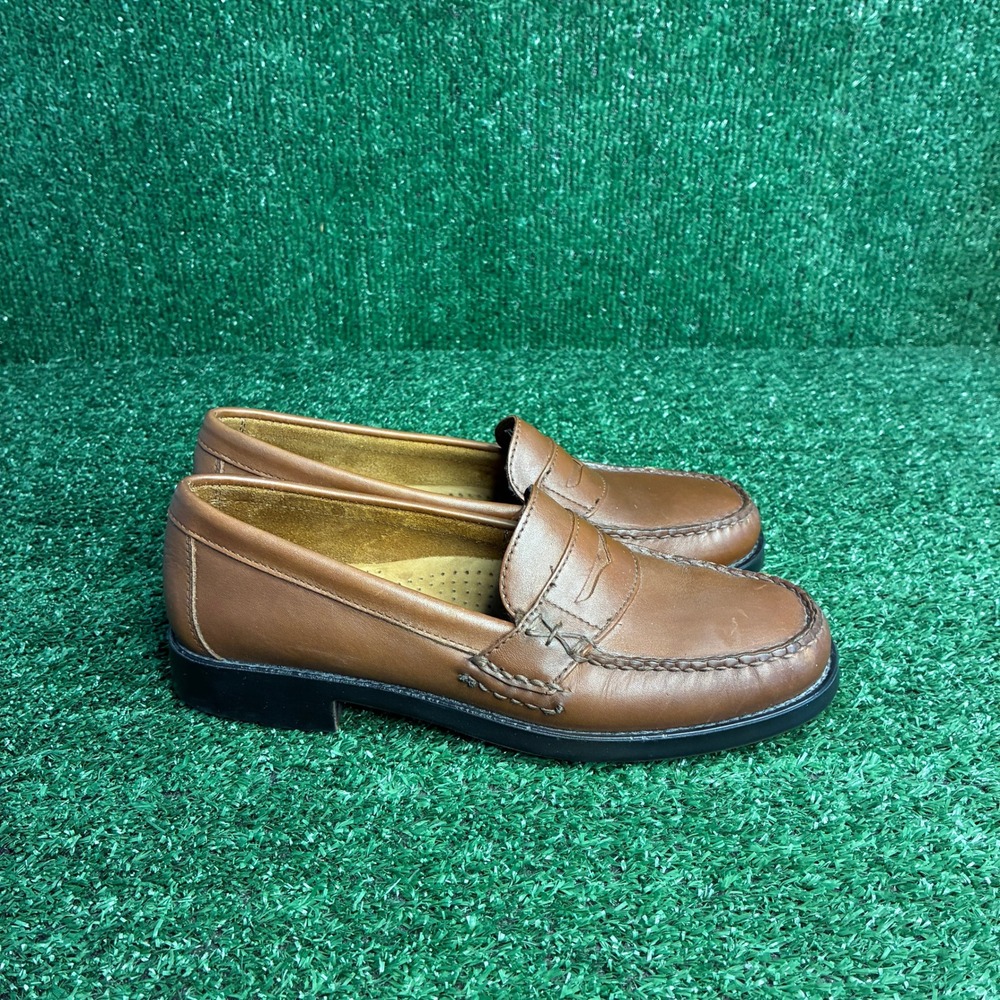 Bass Weejuns Katherine Leather Slip On Classic Preppy Loafers Brown Womens 7.5 M
